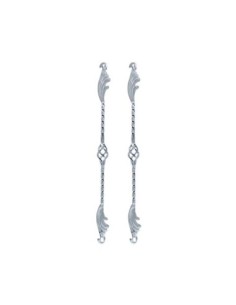 26 Cage Wing Twisted Spring Fork Bars Chrome.